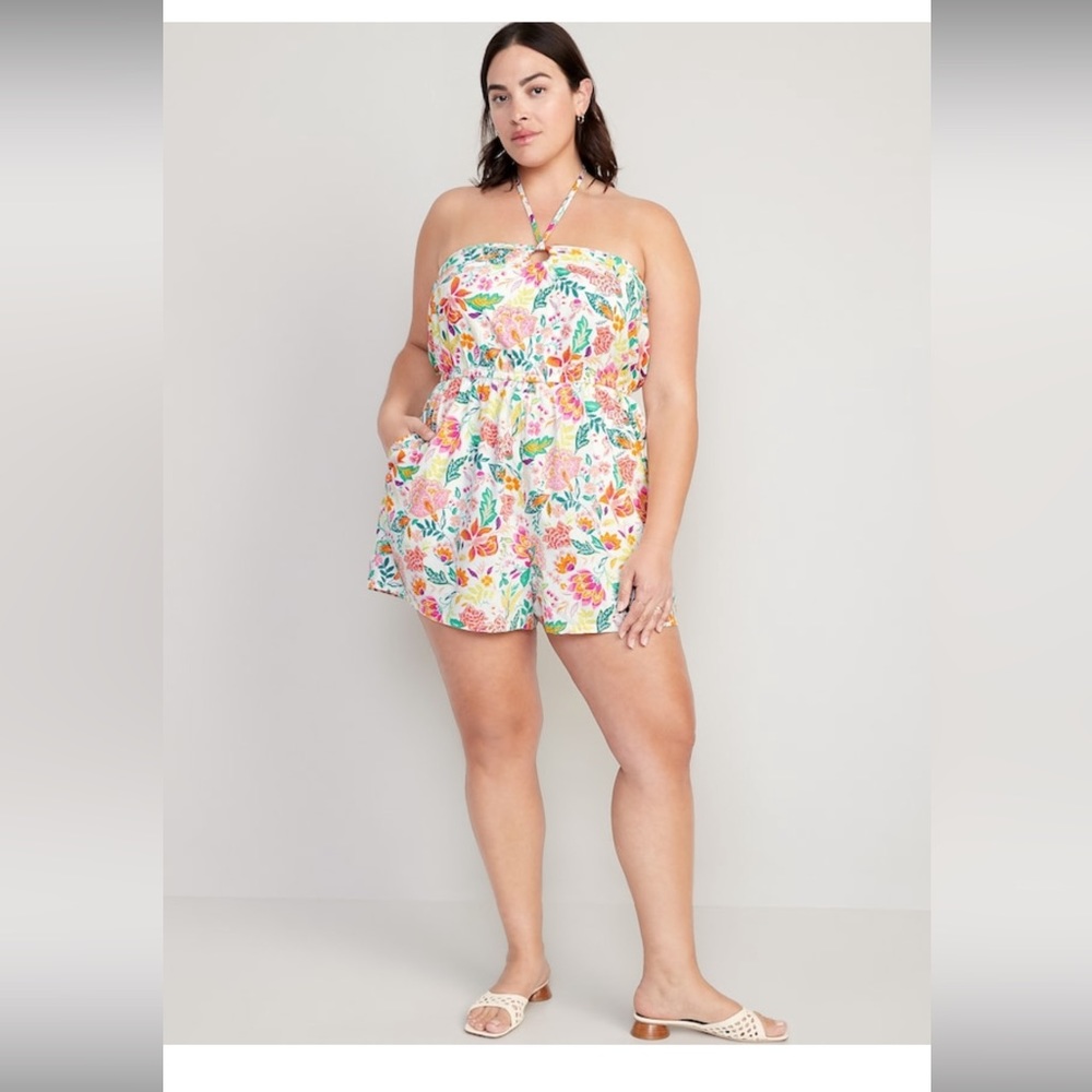 Old Navy Fit and Flare O-Ring Romper - 3.5in inseam - 3X